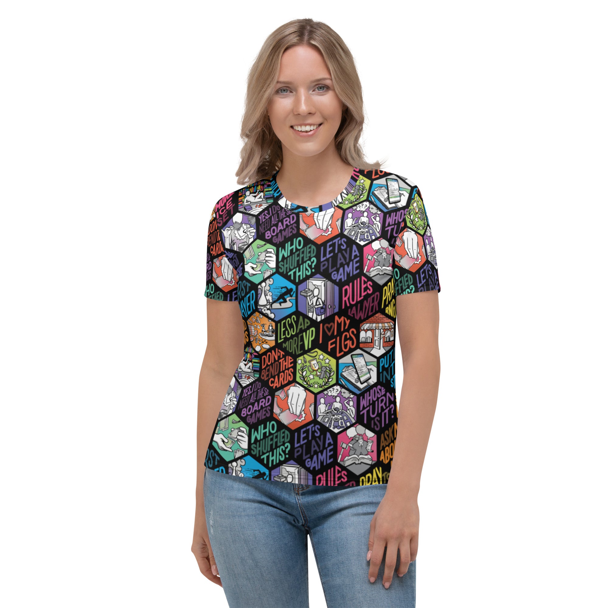 Gamer-Isms Hex AOP Women's T-shirt