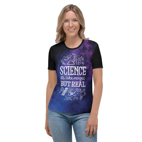 Science is Like Magic Women's AOP T-shirt