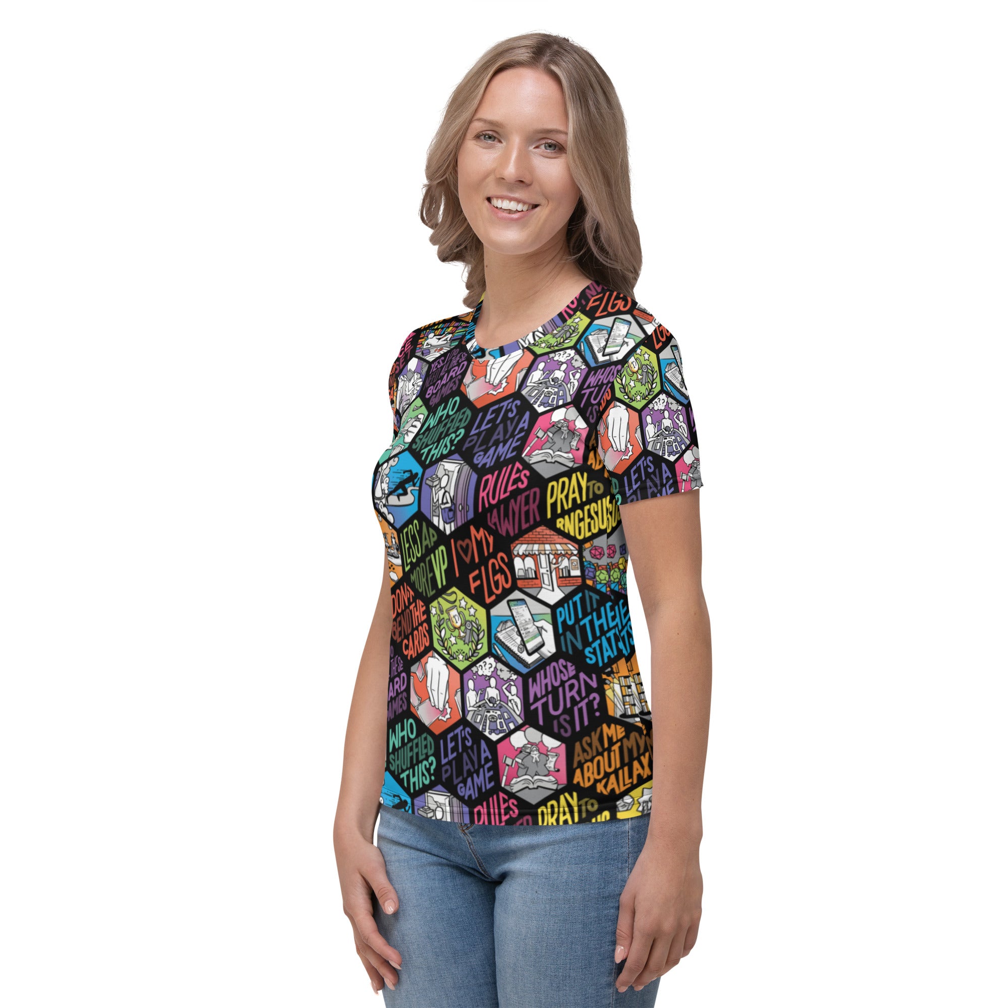 Gamer-Isms Hex AOP Women's T-shirt