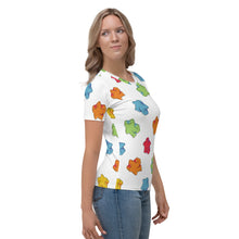 Load image into Gallery viewer, Meeple Butts Everywhere Women&#39;s AOP T-Shirt
