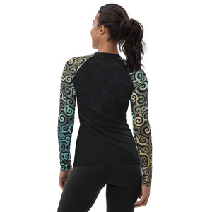 Ocean Spray Swirl Women's Rash Guard