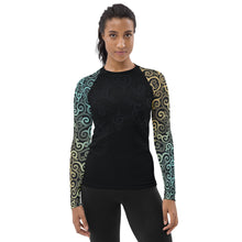 Load image into Gallery viewer, Ocean Spray Swirl Women&#39;s Rash Guard