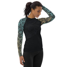 Load image into Gallery viewer, Ocean Spray Swirl Women&#39;s Rash Guard