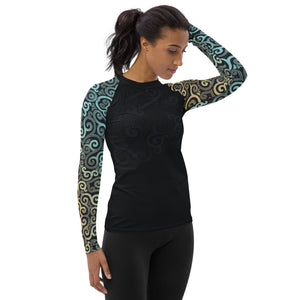 Ocean Spray Swirl Women's Rash Guard