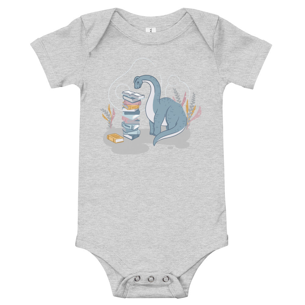 Sweet Bookish Dino Baby One Piece