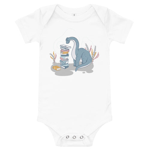 Sweet Bookish Dino Baby One Piece