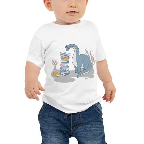 Sweet Bookish Dino Baby Tee