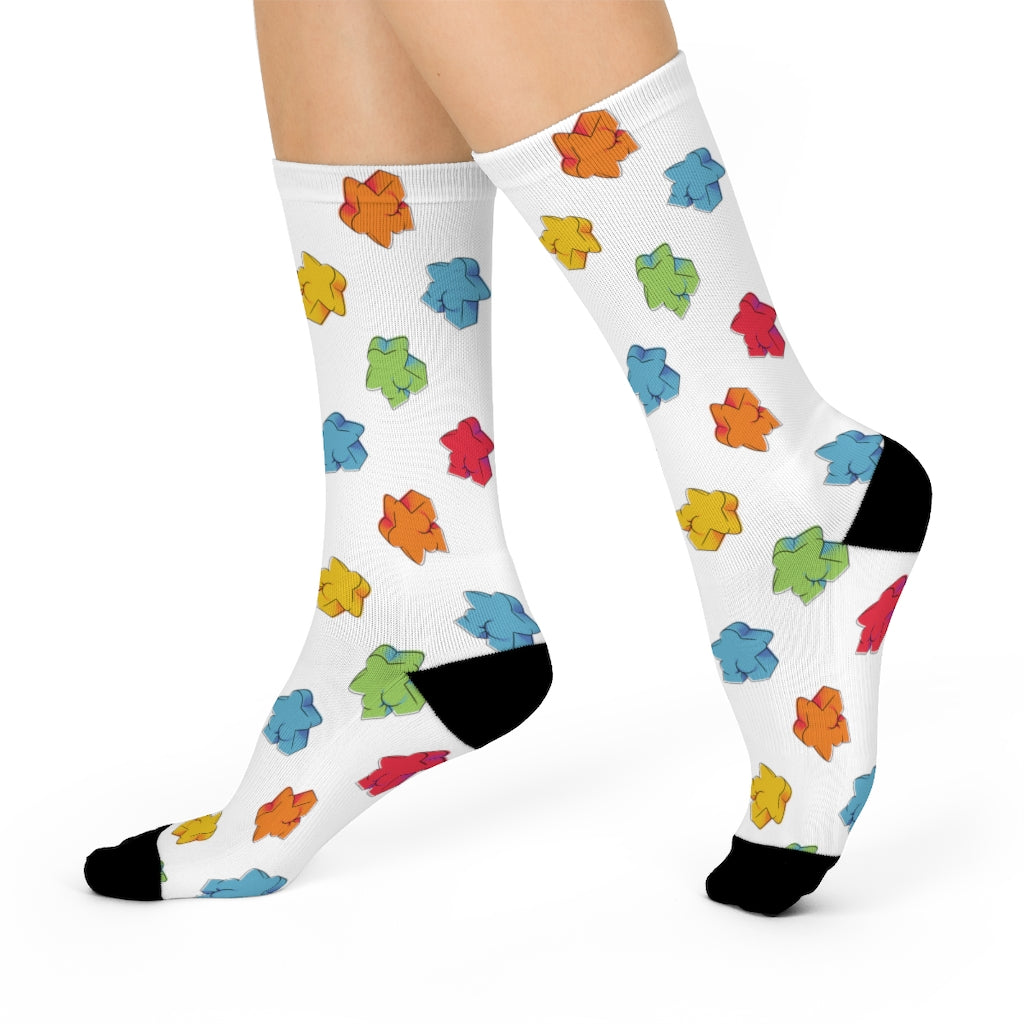 Meeple Butts Crew Socks