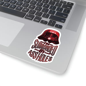 Surrounded by Assholes Stickers