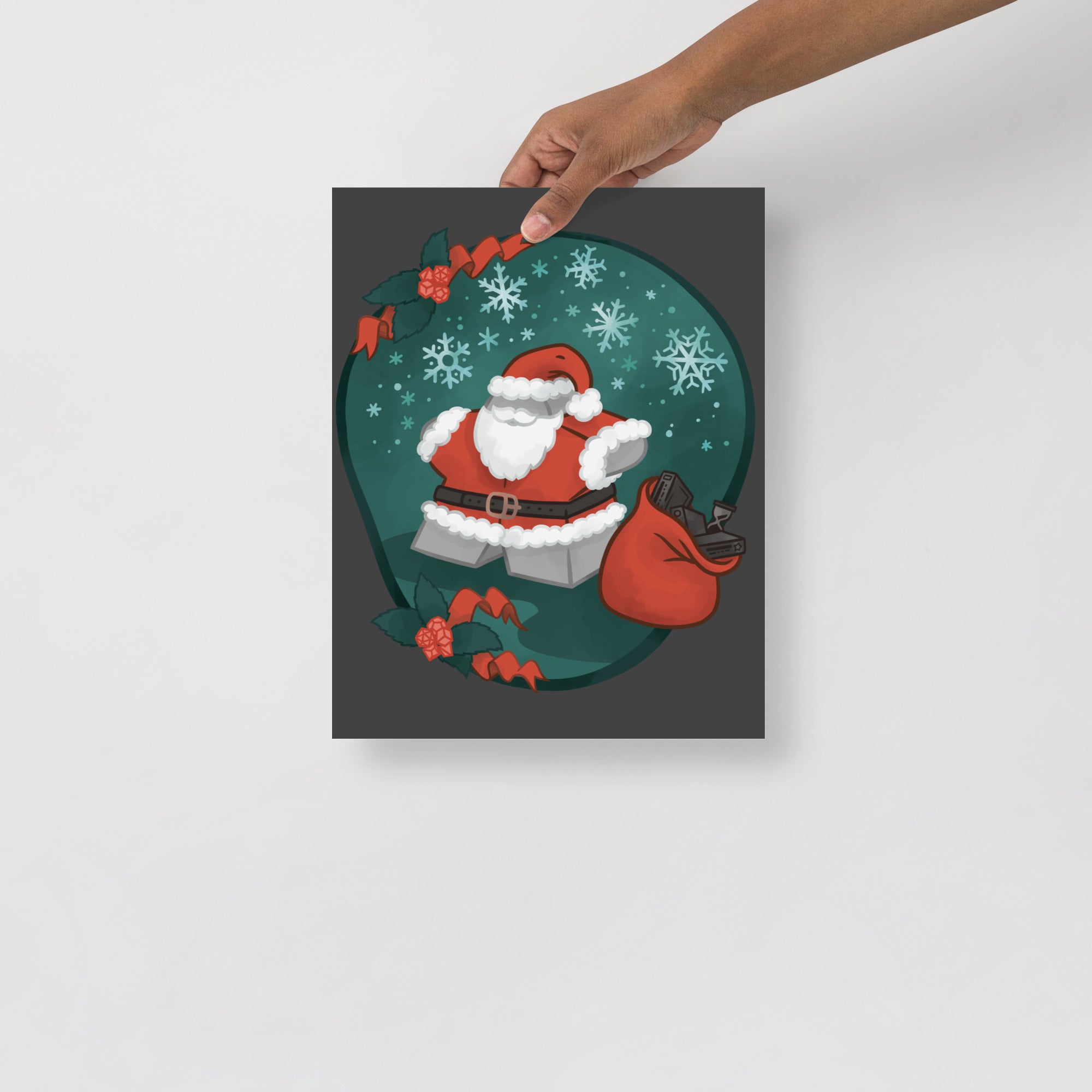 Santa Meeple Poster