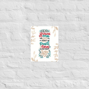 Friendship Love Actually Christmas Poster
