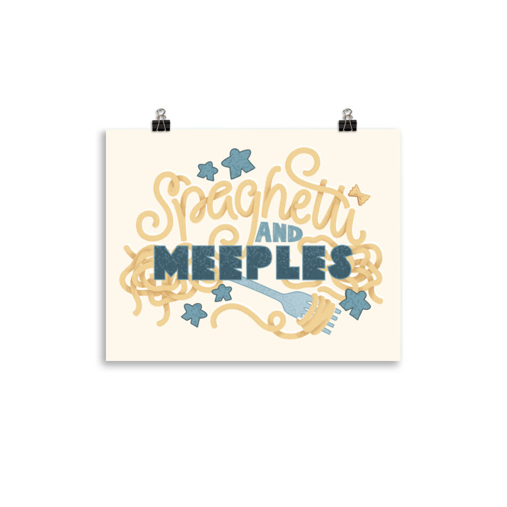 Spaghetti and Meeples Poster