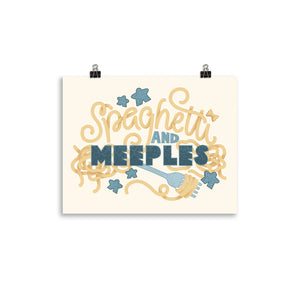 Spaghetti and Meeples Poster