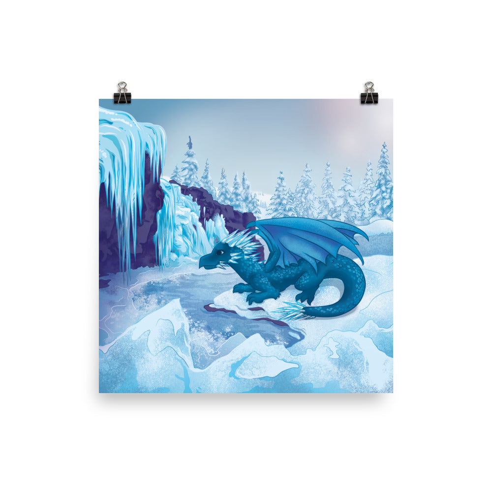 Winter Dragon Poster