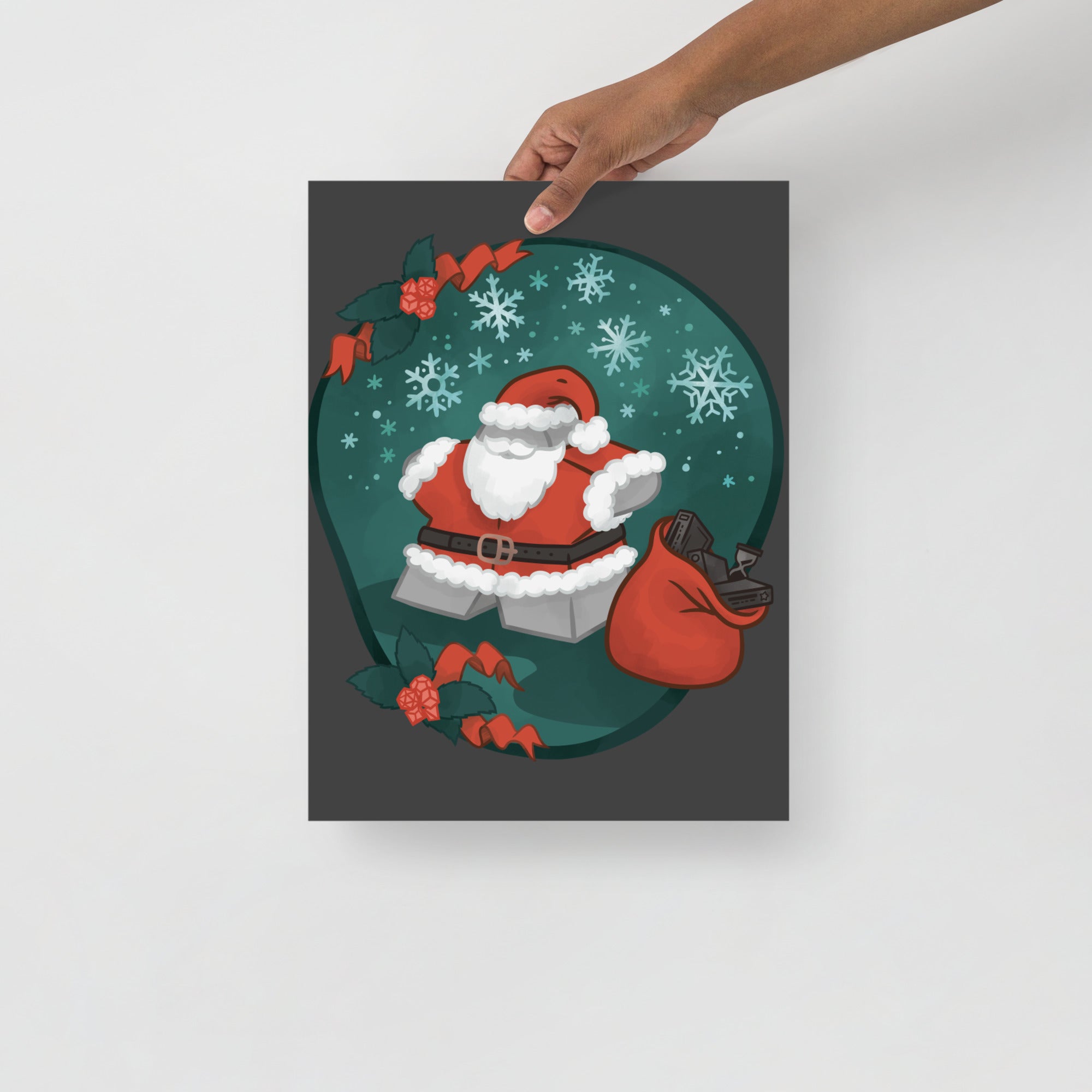 Santa Meeple Poster