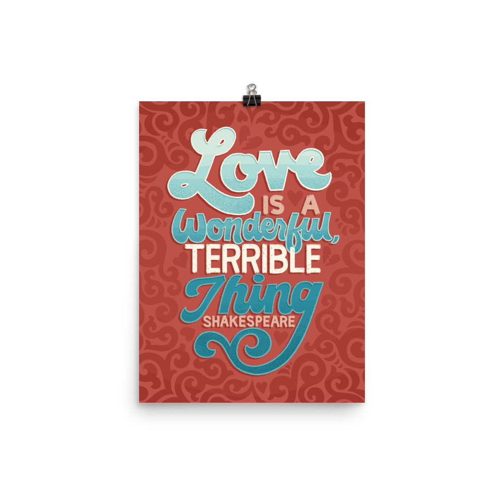 Love is a Wonderful, Terrible Thing Poster