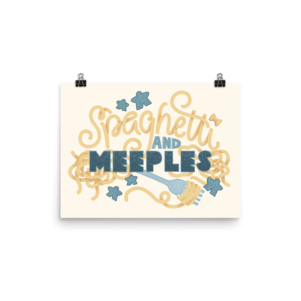 Spaghetti and Meeples Poster