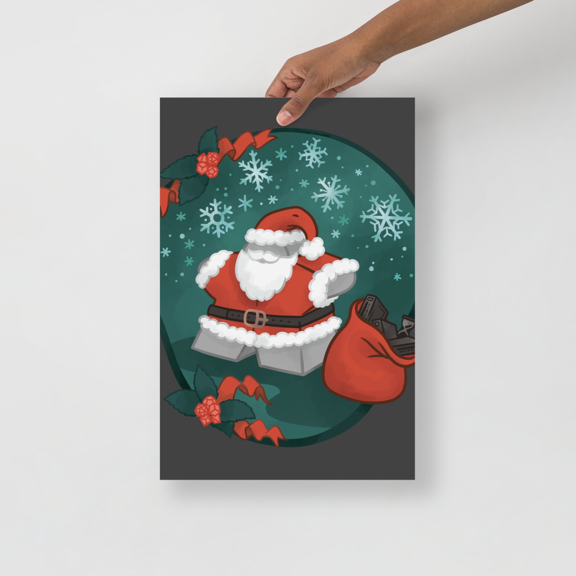 Santa Meeple Poster