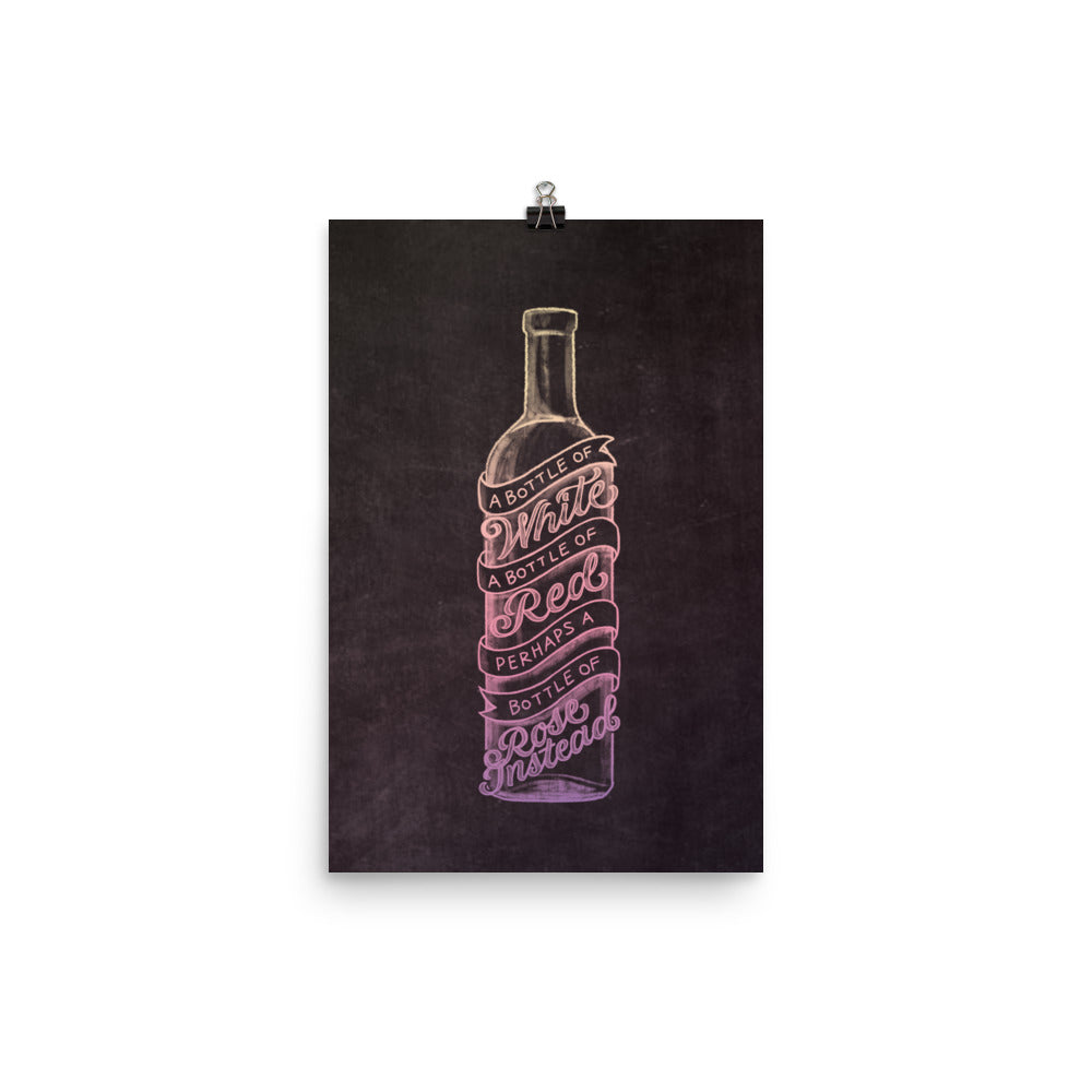 A Bottle of Rose Instead Poster