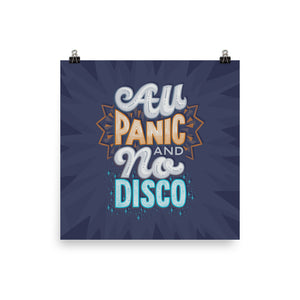 All Panic No Disco Poster