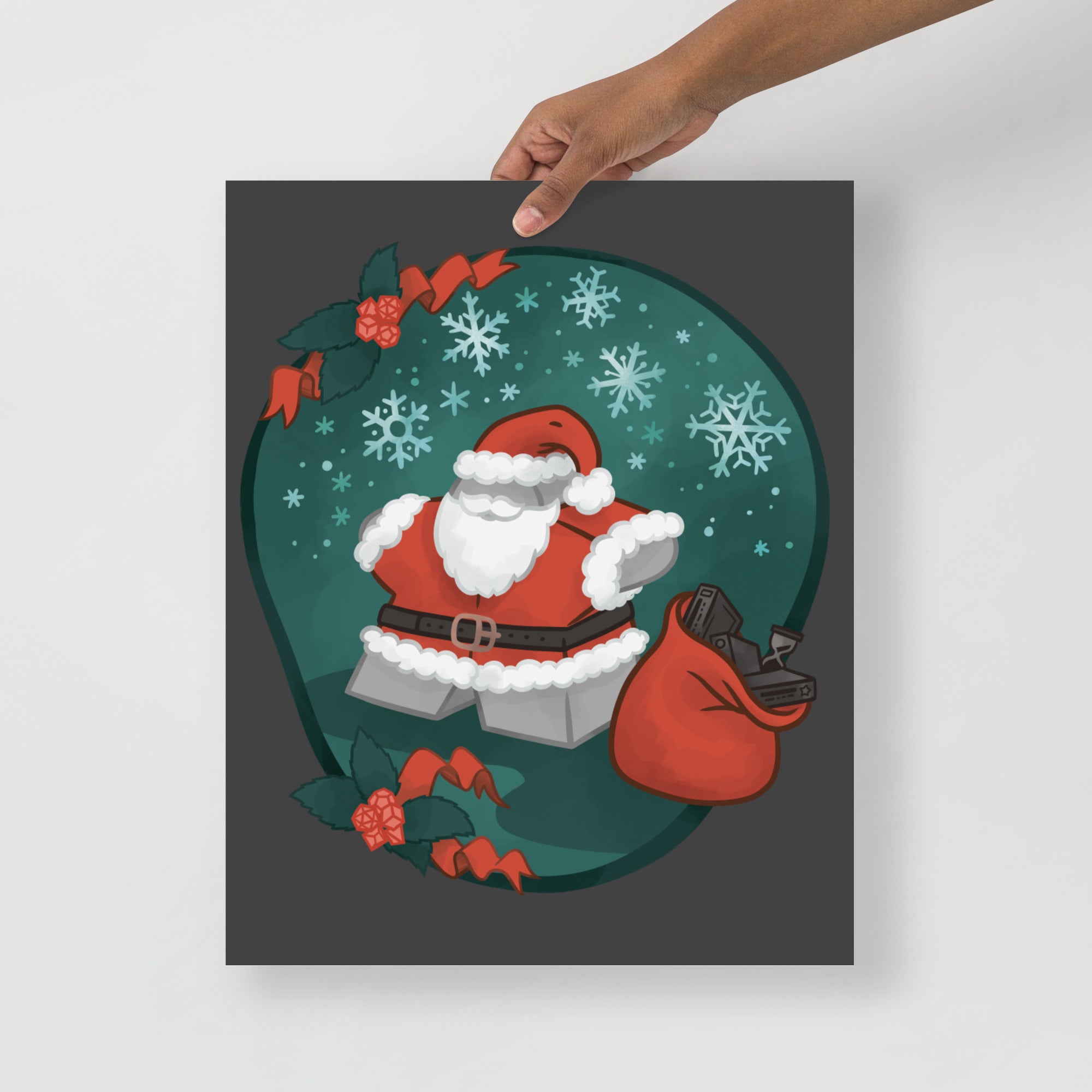 Santa Meeple Poster