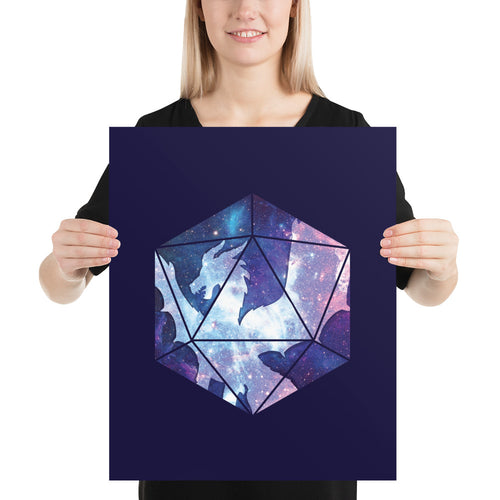 Dragon's D20 Poster