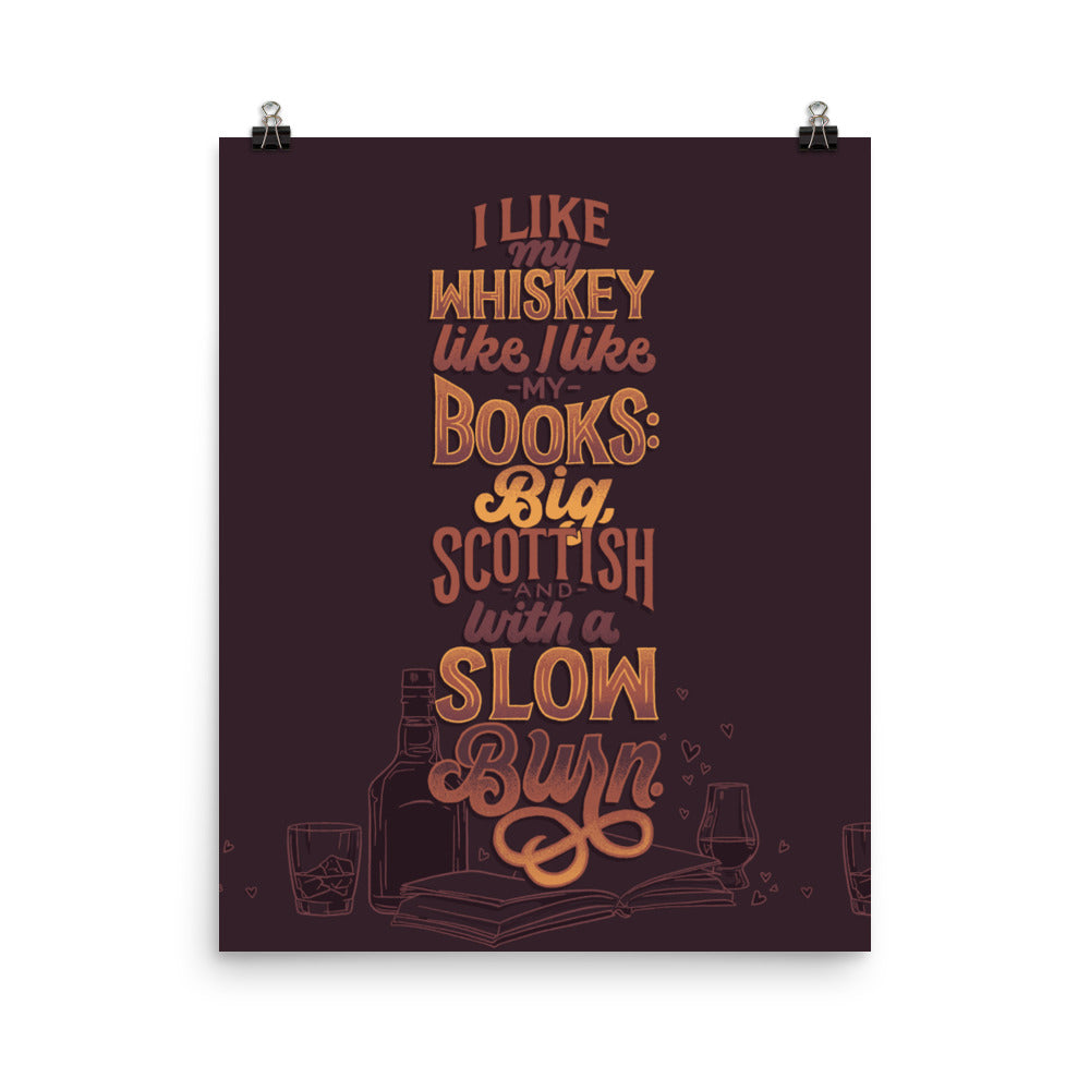 Like My Whiskey Like I Like My Books Poster