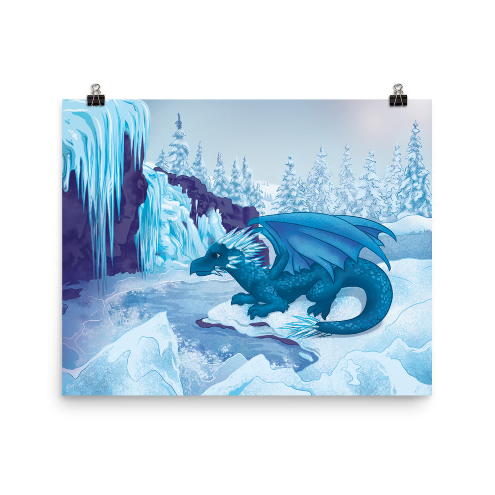 Winter Dragon Poster