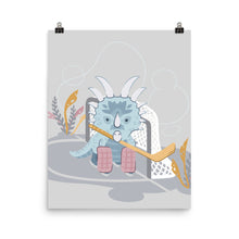 Load image into Gallery viewer, Sweet Hockey Dino Poster