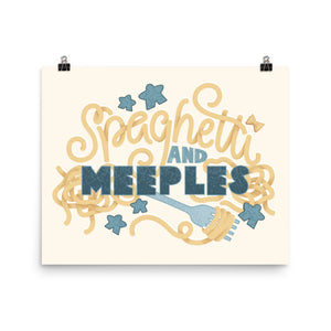 Spaghetti and Meeples Poster