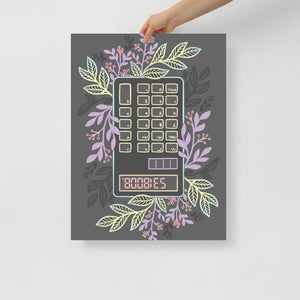 Calculator Boobies Poster