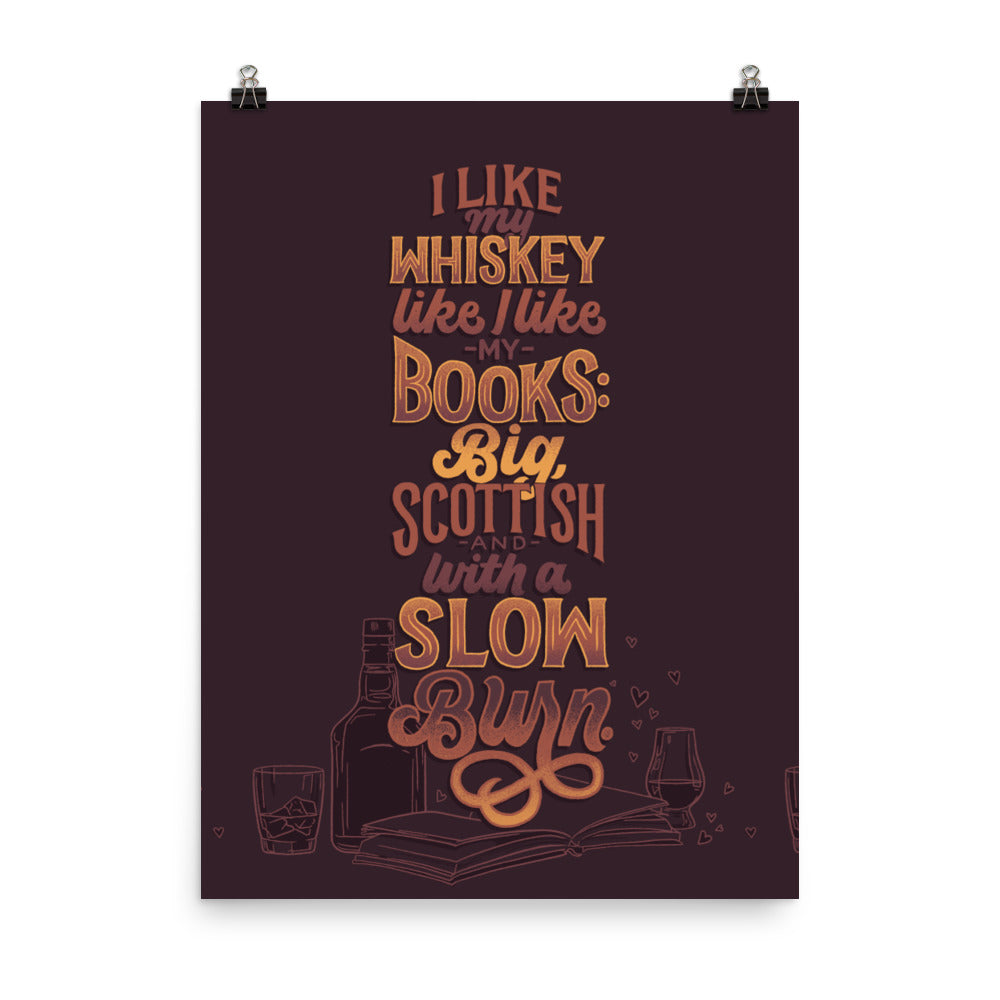 Like My Whiskey Like I Like My Books Poster