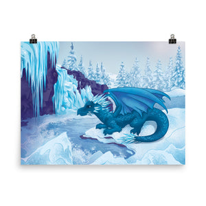 Winter Dragon Poster