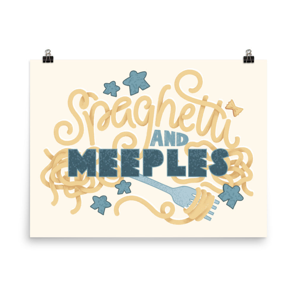 Spaghetti and Meeples Poster