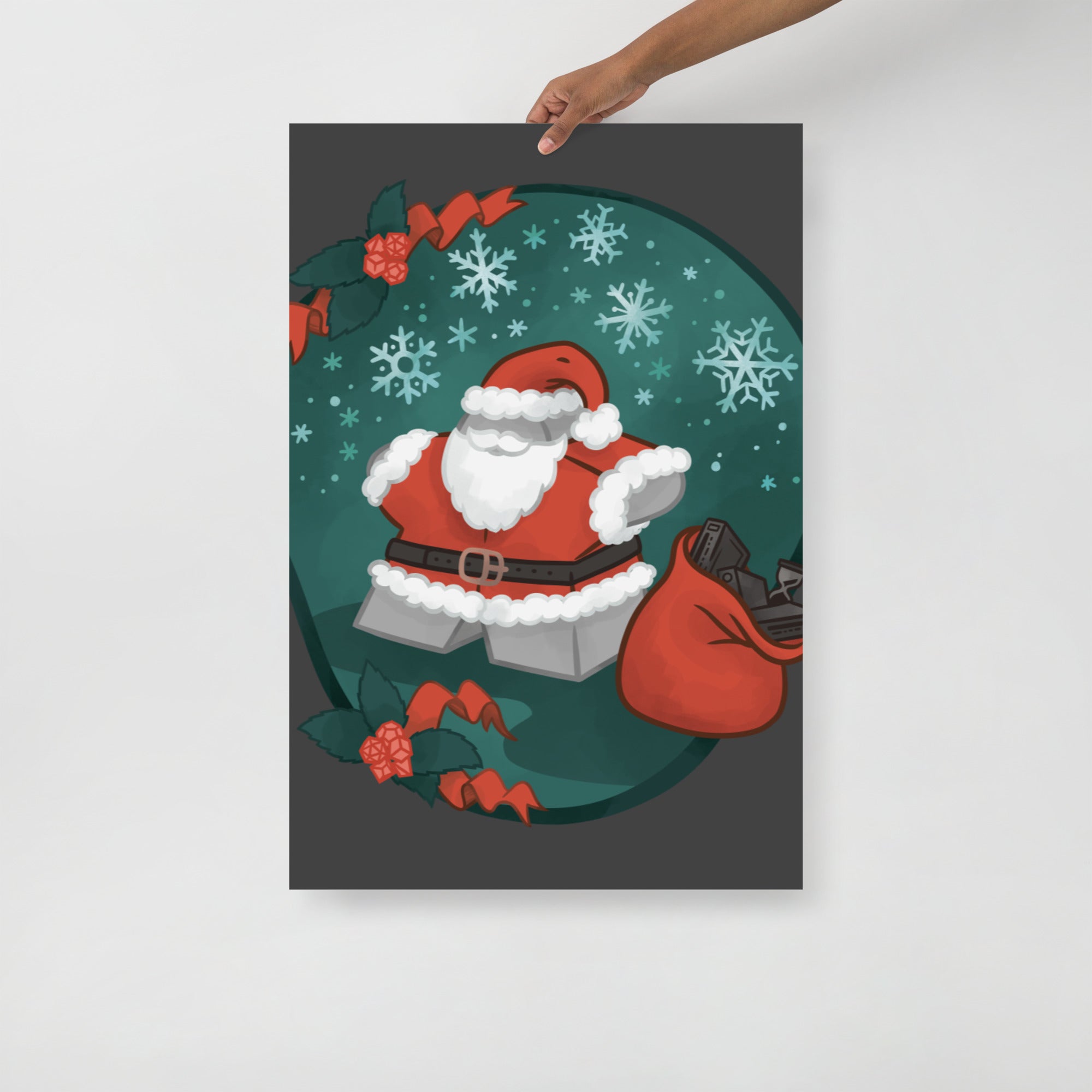 Santa Meeple Poster