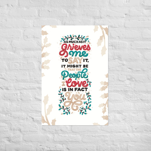 Friendship Love Actually Christmas Poster