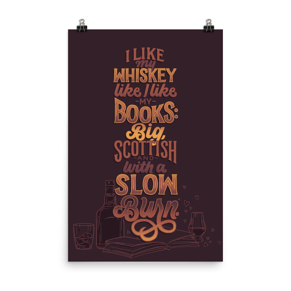 Like My Whiskey Like I Like My Books Poster