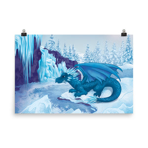 Winter Dragon Poster