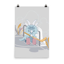 Load image into Gallery viewer, Sweet Hockey Dino Poster