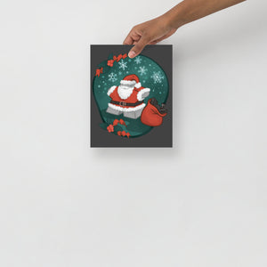 Santa Meeple Poster