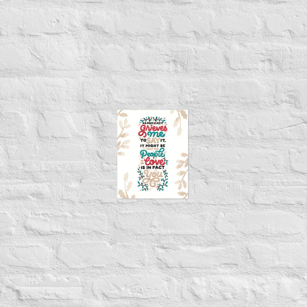 Friendship Love Actually Christmas Poster