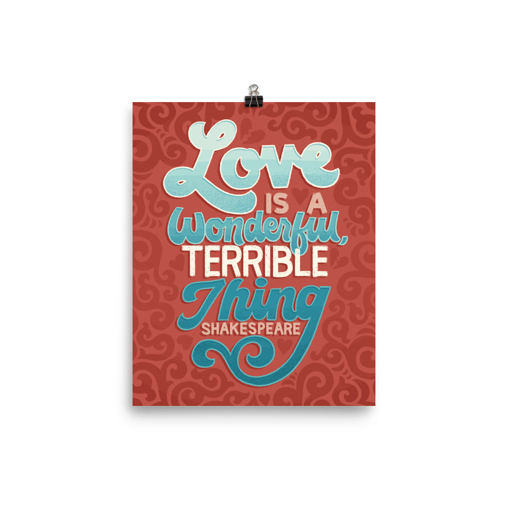 Love is a Wonderful, Terrible Thing Poster