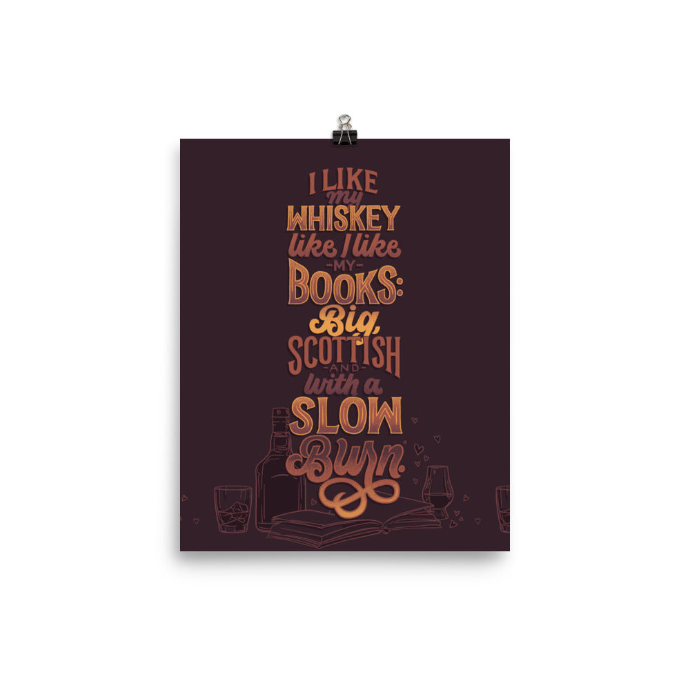 Like My Whiskey Like I Like My Books Poster