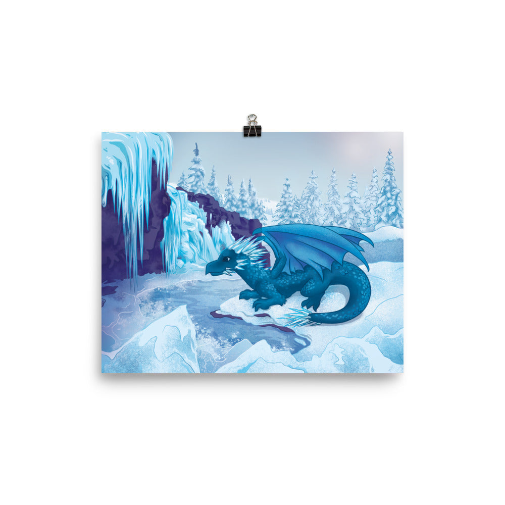 Winter Dragon Poster