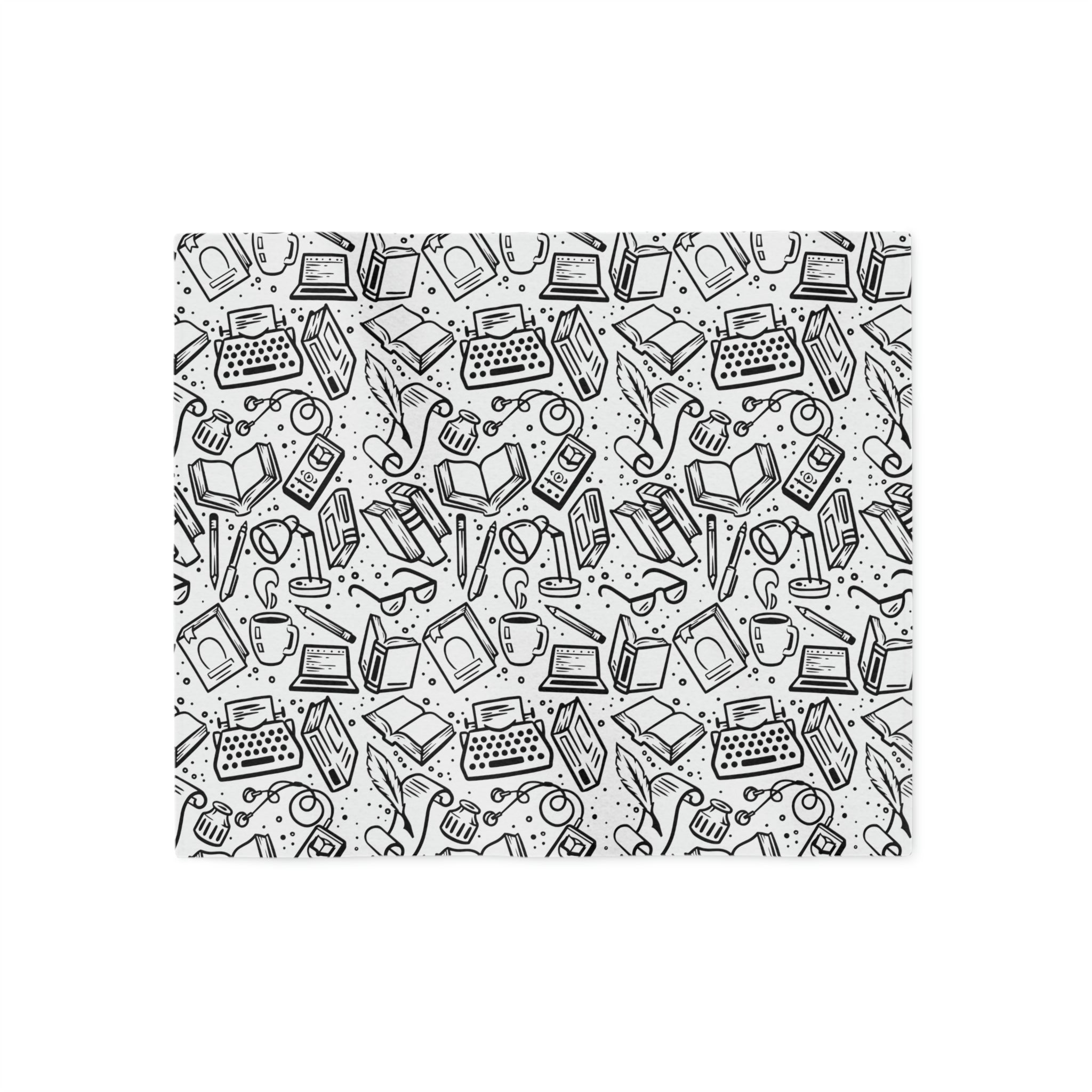 Bookish Doodles V7 Sweatshirt Blanket