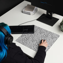 Load image into Gallery viewer, Board Game Bits Black and White Mouse Pad