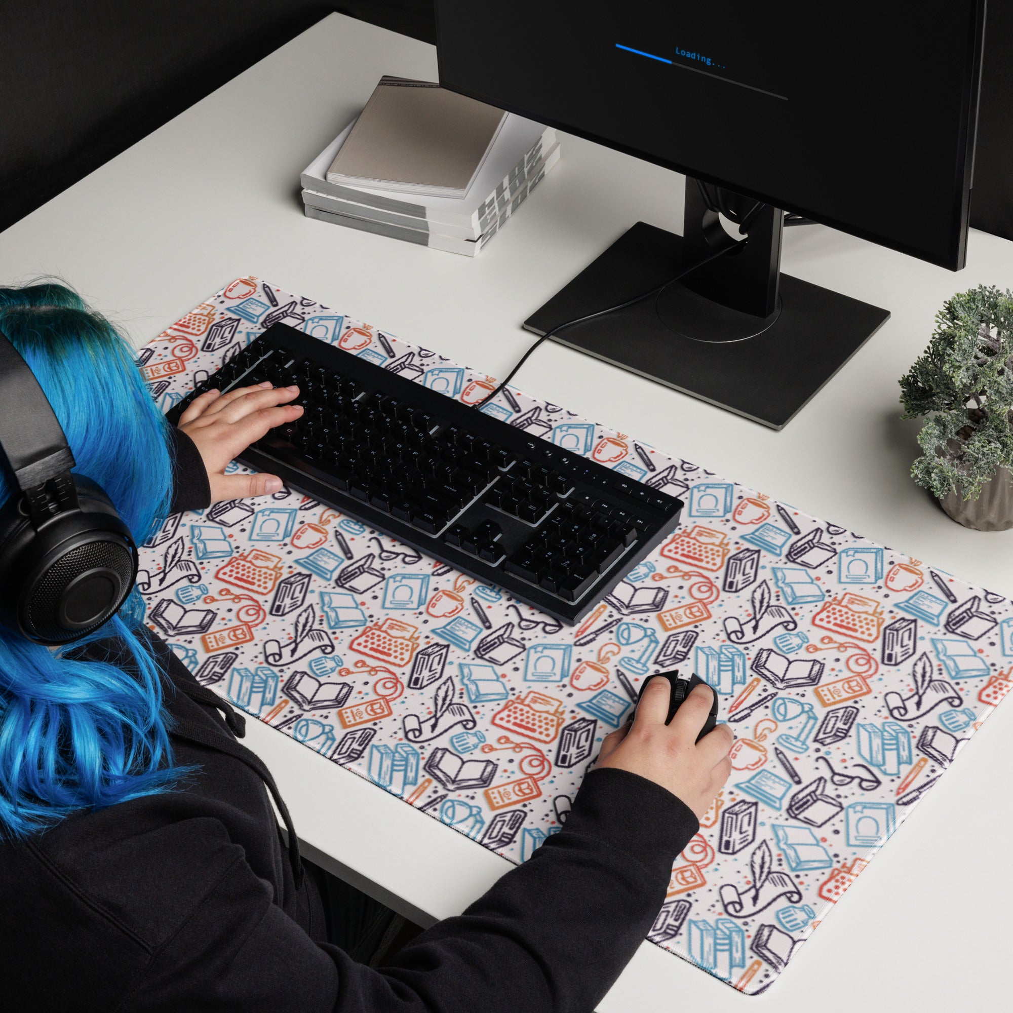 Bookish Doodles Mousepad