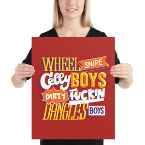 Wheel Snipe Celly Poster
