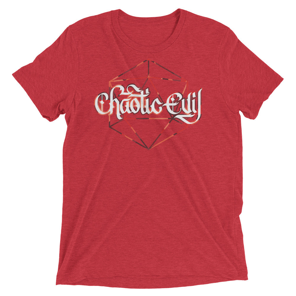 Chaotic Evil Dice Tri-Blend T-Shirt