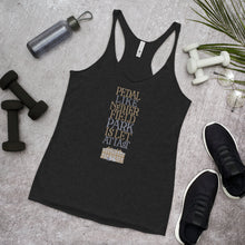 Load image into Gallery viewer, Pedal like Netherfield Park is Let at Last Racerback Tri-Blend Tank Top